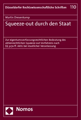 Abbildung von Dresenkamp | Squeeze-out durch den Staat | 1. Auflage | 2012 | 110 | beck-shop.de