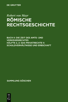 Abbildung von Mayr | Das Privatrecht II: Schuldverhältnisse und Erbschaft | 1. Auflage | 1913 | 647 | beck-shop.de