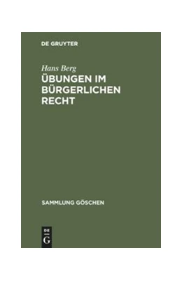 Abbildung von Berg | Übungen im bürgerlichen Recht | 12. Auflage | 1975 | 2852 | beck-shop.de