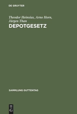 Abbildung von Heinsius / Horn | Depotgesetz | 1. Auflage | 1975 | beck-shop.de