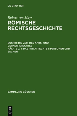 Abbildung von Mayr | Das Privatrechte I: Personen und Sachen | 1. Auflage | 1913 | 646 | beck-shop.de