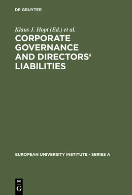 Abbildung von Hopt / Teubner | Corporate Governance and Directors' Liabilities | 1. Auflage | 2012 | beck-shop.de
