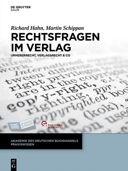 Abbildung von Hahn / Schippan | Rechtsfragen im Verlag | 1. Auflage | 2013 | beck-shop.de