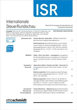 Abbildung von ISR - Internationale Steuer-Rundschau | 7. Auflage | 2024 | beck-shop.de