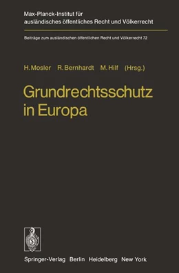 Abbildung von Mosler / Bernard | Grundrechtsschutz in Europa | 1. Auflage | 2012 | 72 | beck-shop.de