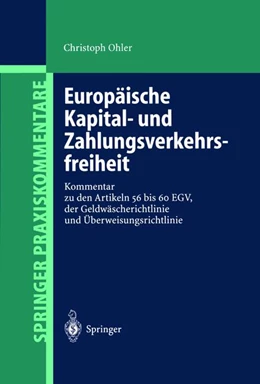 Abbildung von Ohler | Europäische Kapital- und Zahlungsverkehrsfreiheit | 1. Auflage | 2012 | beck-shop.de