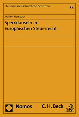 Abbildung von Hombach | Sperrklauseln im Europäischen Steuerrecht | 1. Auflage | 2013 | 35 | beck-shop.de