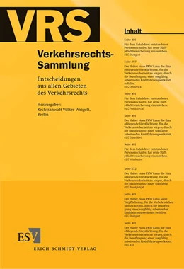 Abbildung von Verkehrsrechts-Sammlung (VRS) | 1. Auflage | 2004 | 105 | beck-shop.de