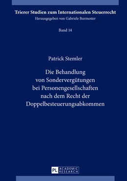 Abbildung von Stemler | Die Behandlung von Sondervergütungen bei Personengesellschaften nach dem Recht der Doppelbesteuerungsabkommen | 1. Auflage | 2013 | 14 | beck-shop.de
