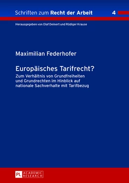 Abbildung von Federhofer | Europäisches Tarifrecht? | 1. Auflage | 2013 | 4 | beck-shop.de