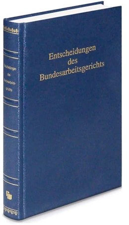 Abbildung von Entscheidungen des Bundesarbeitsgerichts (BAGE) | 1. Auflage | 2006 | 111 | beck-shop.de