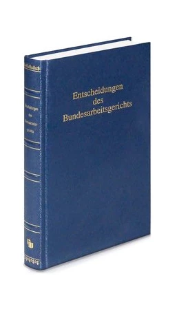 Abbildung von Entscheidungen des Bundesarbeitsgerichts (BAGE) | 1. Auflage | 2004 | 103 | beck-shop.de