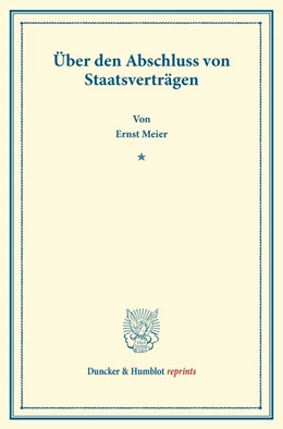Abbildung von Meier | Über den Abschluss von Staatsverträgen. | 1. Auflage | 2013 | beck-shop.de