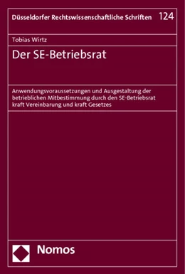 Abbildung von Wirtz | Der SE-Betriebsrat | 1. Auflage | 2013 | 124 | beck-shop.de