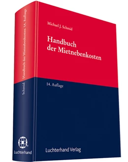 Abbildung von Schmid | Handbuch der Mietnebenkosten | 14. Auflage | 2014 | beck-shop.de