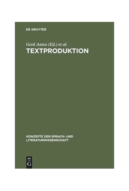 Abbildung von Antos / Krings | Textproduktion | 1. Auflage | 2013 | beck-shop.de