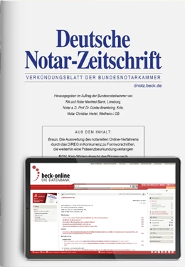 Abbildung von DNotZ • Deutsche Notar-Zeitschrift | 117. Auflage | 2024 | beck-shop.de