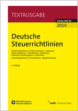 Abbildung von Deutsche Steuerrichtlinien • Ausgabe 2014/2015 | 6. Auflage | 2015 | beck-shop.de