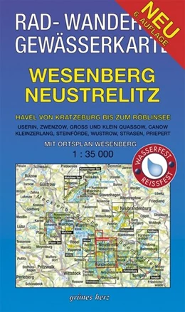 Abbildung von Gebhardt | Wesenberg, Neustrelitz - Havel von Ratzeburg bis zum Röblinsee 1 : 35 000 Rad-, Wander- und Gewässerkarte | 1. Auflage | 2014 | beck-shop.de
