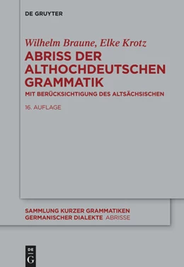 Abbildung von Braune | Abriss der althochdeutschen Grammatik | 16. Auflage | 2025 | 1 | beck-shop.de