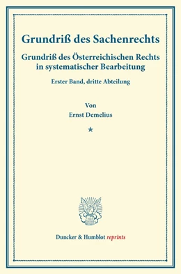 Abbildung von Finger / Frankl | Grundriß des Sachenrechts. | 1. Auflage | 2014 | beck-shop.de