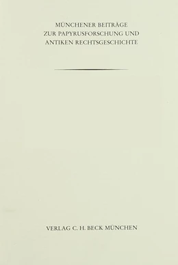 Abbildung von Backhaus, Ralph | Münchener Beiträge zur Papyrusforschung Heft 72: Casus perplexus | 1. Auflage | 1981 | Heft 72 | beck-shop.de