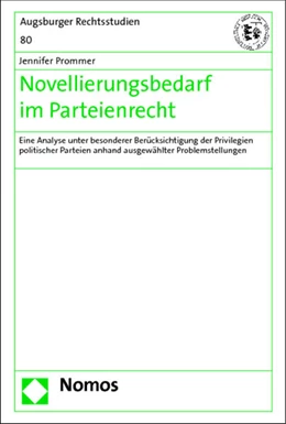 Abbildung von Prommer | Novellierungsbedarf im Parteienrecht | 1. Auflage | 2014 | 80 | beck-shop.de