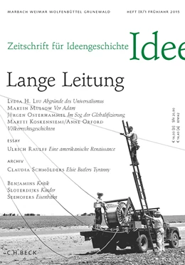 Abbildung von Zeitschrift für Ideengeschichte Heft IX/1 Frühjahr 2015 | 1. Auflage | 2015 | beck-shop.de