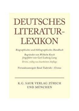 Abbildung von Rupp / Lang | Deutsches Literatur-Lexikon Band 24 | 3. Auflage | 2014 | beck-shop.de