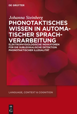 Abbildung von Steinberg | Phonotaktisches Wissen | 1. Auflage | 2014 | beck-shop.de