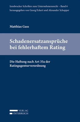 Abbildung von Gass | Schadenersatzansprüche bei fehlerhaftem Rating | 1. Auflage | 2014 | 6 | beck-shop.de