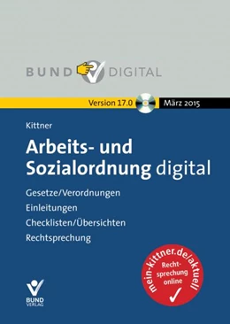 Abbildung von Kittner | Arbeits- und Sozialordnung digital | 1. Auflage | 2015 | beck-shop.de
