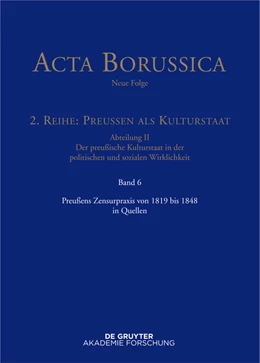 Abbildung von Holtz | Preußens Zensurpraxis von 1819 bis 1848 in Quellen | 1. Auflage | 2015 | beck-shop.de