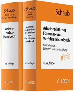 Abbildung von Schaub | Arbeitsrechts-Handbuch und Arbeitsrechtliches Formular- und Verfahrenshandbuch • Set | 1. Auflage | 2015 | beck-shop.de