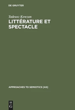 Abbildung von Kowzan | Littérature et spectacle | 1. Auflage | 2014 | beck-shop.de
