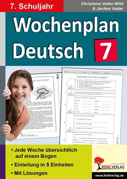 Abbildung von Wochenplan Deutsch / 7. Schuljahr | 1. Auflage | 2015 | beck-shop.de