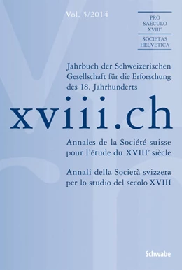 Abbildung von Bodenmann / Gelzer | xviii.ch Vol. 5/2014 | 1. Auflage | 2014 | 5 | beck-shop.de