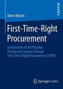 Abbildung von Münch | First-Time-Right Procurement | 1. Auflage | 2015 | beck-shop.de