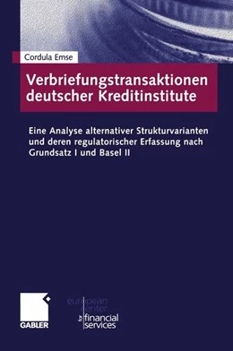 Abbildung von Emse | Verbriefungstransaktionen deutscher Kreditinstitute | 1. Auflage | 2015 | beck-shop.de