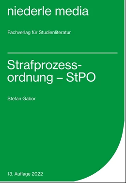 Abbildung von Gabor | Strafprozessordnung - StPO - | 7. Auflage | 2022 | beck-shop.de