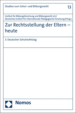 Abbildung von Zur Rechtsstellung der Eltern - heute | 1. Auflage | 2015 | 13 | beck-shop.de