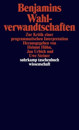 Abbildung von Hühn / Steiner | Benjamins Wahlverwandtschaften | 1. Auflage | 2015 | beck-shop.de