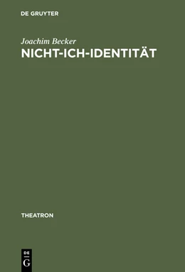 Abbildung von Becker | Nicht-Ich-Identität | 1. Auflage | 2015 | beck-shop.de