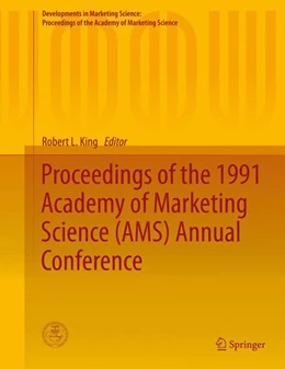 Abbildung von King | Proceedings of the 1991 Academy of Marketing Science (AMS) Annual Conference | 1. Auflage | 2015 | beck-shop.de