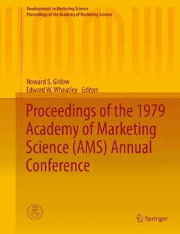 Abbildung von Gitlow / Wheatley | Proceedings of the 1979 Academy of Marketing Science (AMS) Annual Conference | 1. Auflage | 2015 | beck-shop.de