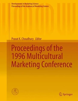 Abbildung von Choudhury | Proceedings of the 1996 Multicultural Marketing Conference | 1. Auflage | 2015 | beck-shop.de