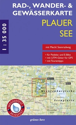 Abbildung von Gebhardt | Rad-, Wander- und Gewässerkarte Plauer See | 7. Auflage | 2015 | beck-shop.de