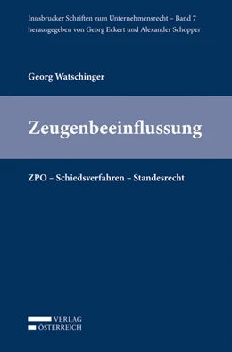 Abbildung von Watschinger | Zeugenbeeinflussung durch Rechtsanwälte | 1. Auflage | 2015 | beck-shop.de