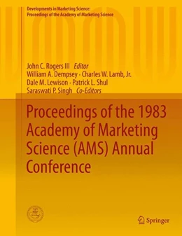 Abbildung von Rogers III / Lamb | Proceedings of the 1983 Academy of Marketing Science (AMS) Annual Conference | 1. Auflage | 2015 | beck-shop.de