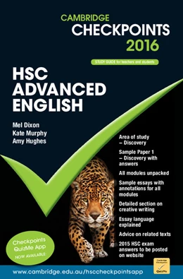 Abbildung von Dixon / Murphy | Cambridge Checkpoints HSC Advanced English 2016 | 1. Auflage | 2015 | beck-shop.de